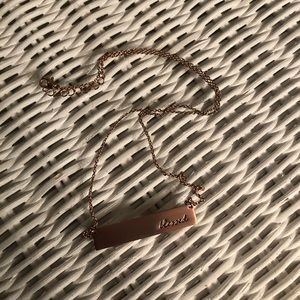 Blessed Rose Gold Plate Necklace